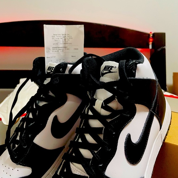 COPY - Nike dunk high retro 9.5 black and white - Picture 2 of 5